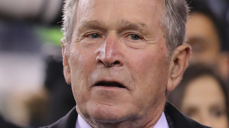 George W. Bush shocked look