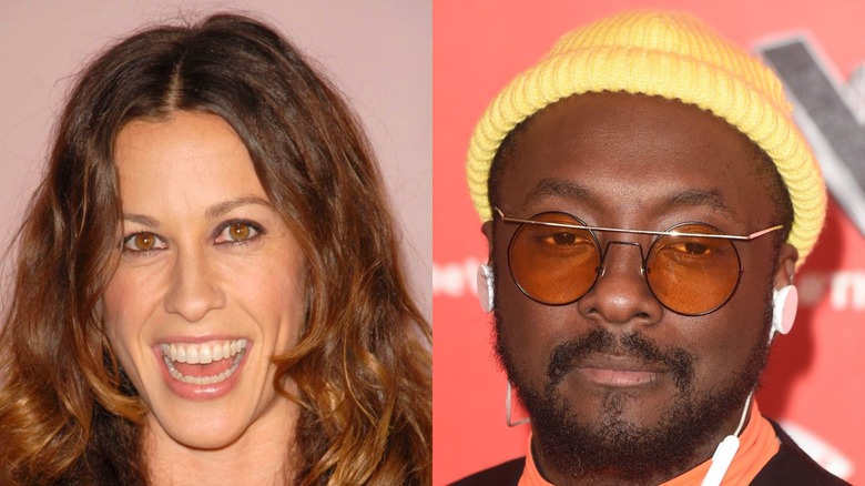 Alanis Morissette and will.i.am split image