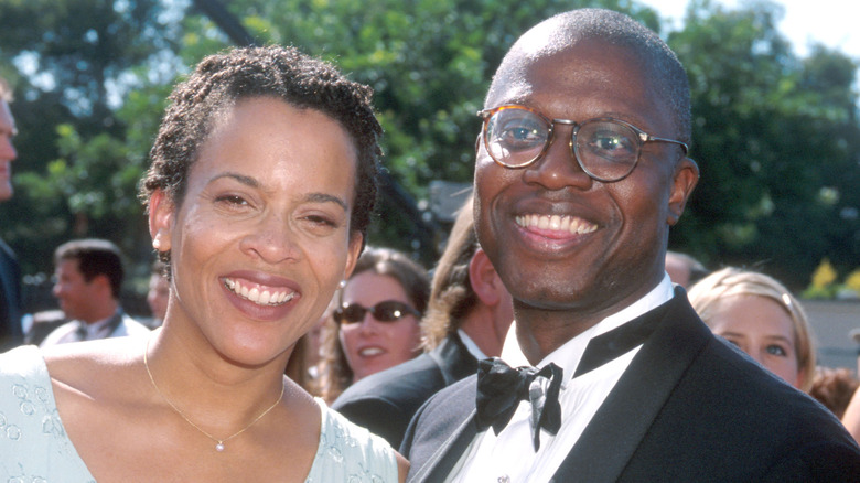 Ami Brabson and Andre Braugher smiling