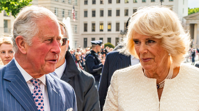 Prince Charles and Camilla at public event 