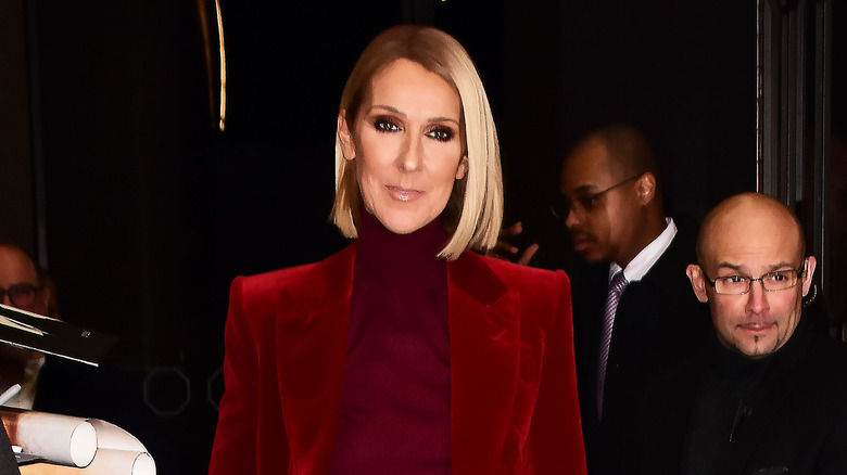 Celine Dion in red 