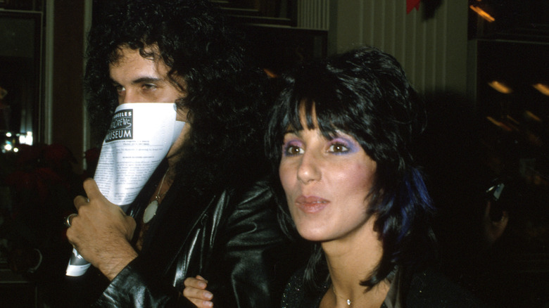 Gene Simmons and Cher on a date in 1979