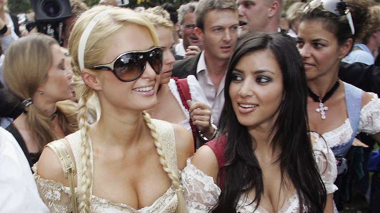 Paris Hilton and Kim Kardashian 