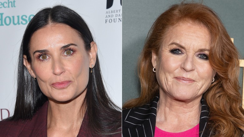 Demi Moore and Sarah Ferguson headshots