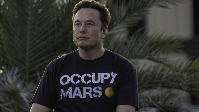 Elon Musk looking serious