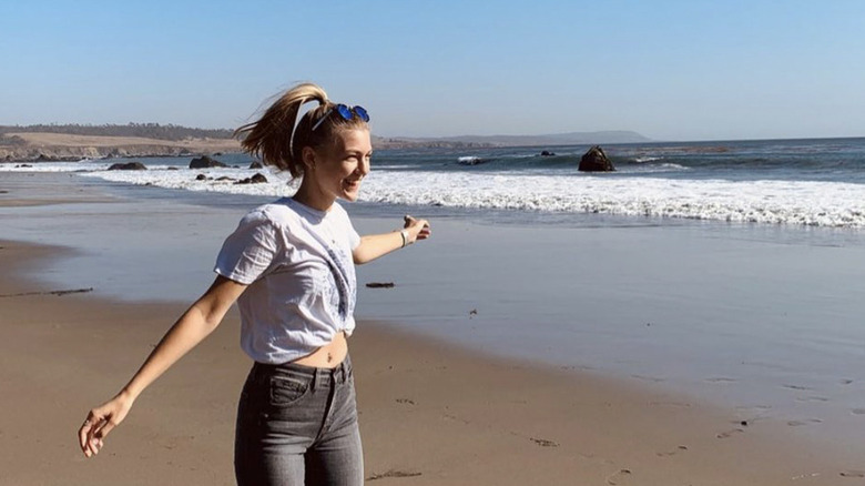 Gabby Petito smiling on the beach