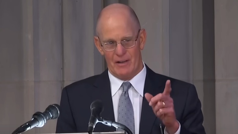 Gerald Ford's son Steven Ford giving a eulogy at President Carter's funeral