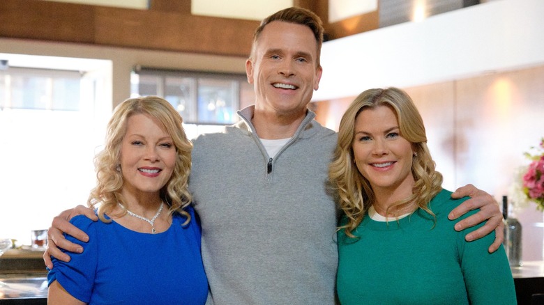 Barbara Niven, Gabriel Hogan, and Alison Sweeney posing together