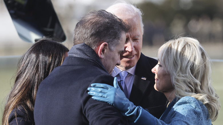 Hunter with Joe and Jill Biden