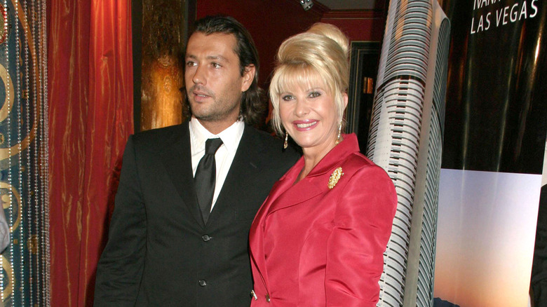 Ivana Trump and Rossano Rubicondi posing