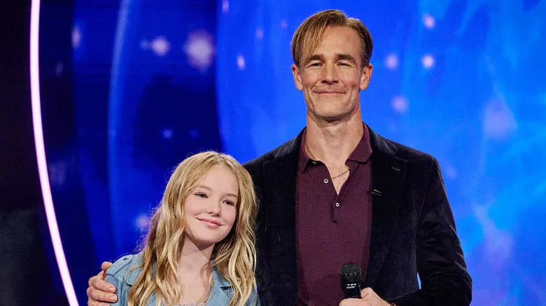 James Van Der Beek and his daughter Olivia Van Der Beek on the Fox show We Are Family