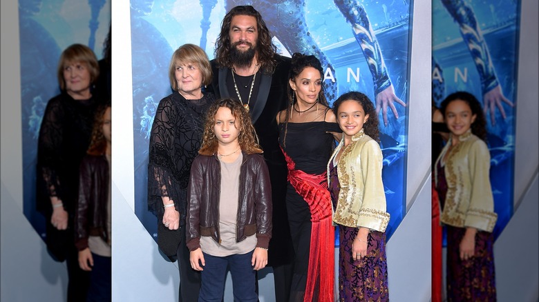 Lisa Bonet, Jason Momoa and family