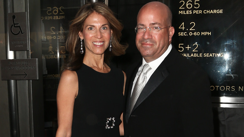 Caryn and Jeff Zucker smiling 