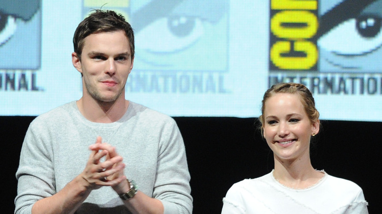 Nicholas Hoult and Jennifer Lawrence at Comic-Con 