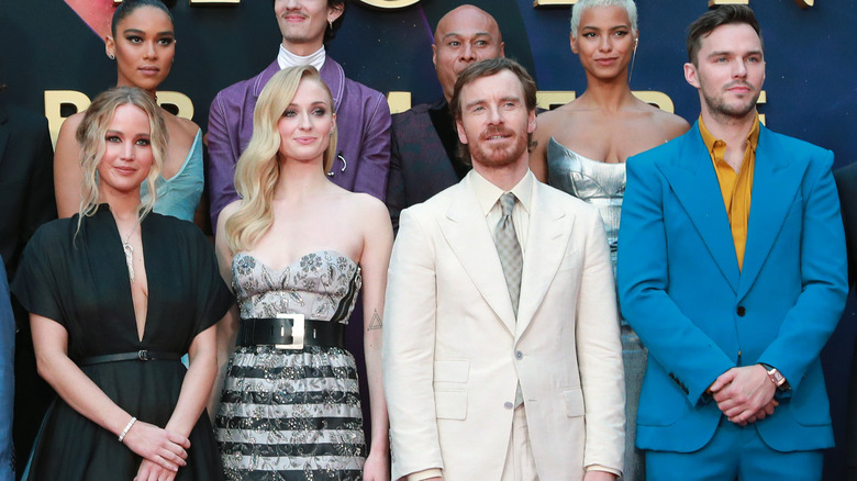 Jennifer Lawrence and Nicholas Hoult at the "Dark Phoenix" premiere 