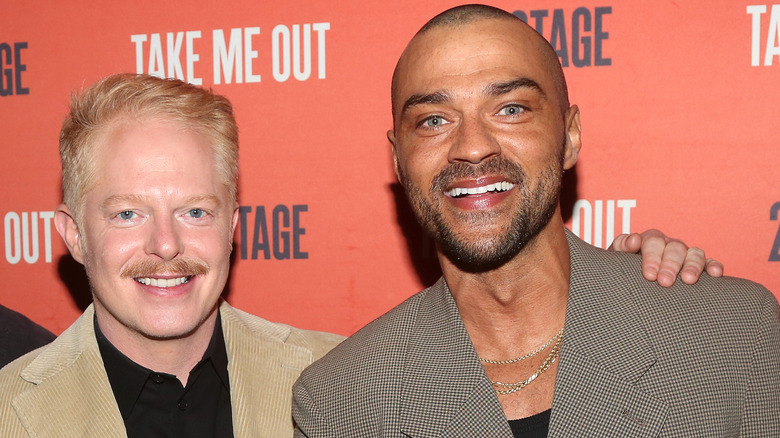 Jesse Tyler Ferguson and Jesse Williams pose on the red carpet together