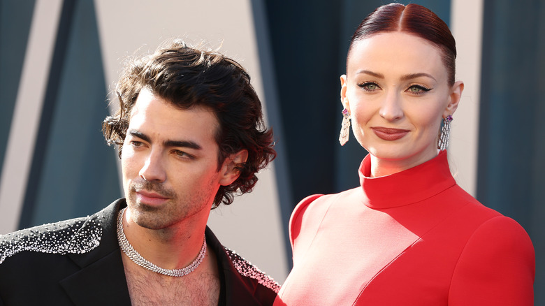 Joe Jonas and Sophie Turner at an event