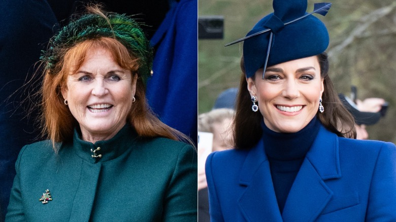 Sarah Ferguson Kate Middleton smiling