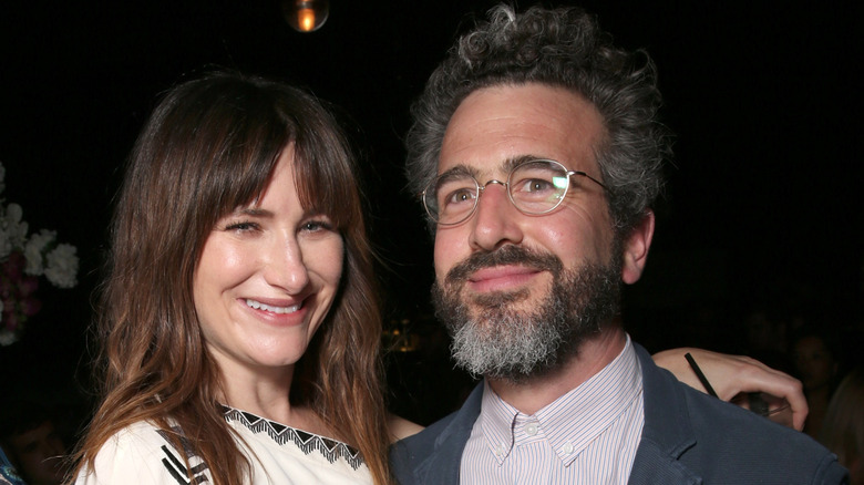 Kathryn Hahn and Ethan Sandler posing