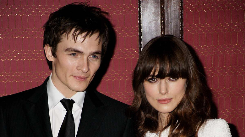 Rupert Friend and Keira Knightley posing