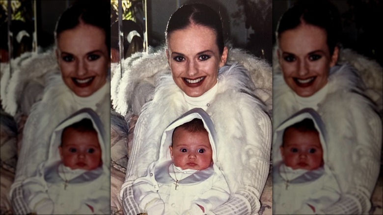 Linda Ripa and her son Sergio as a baby