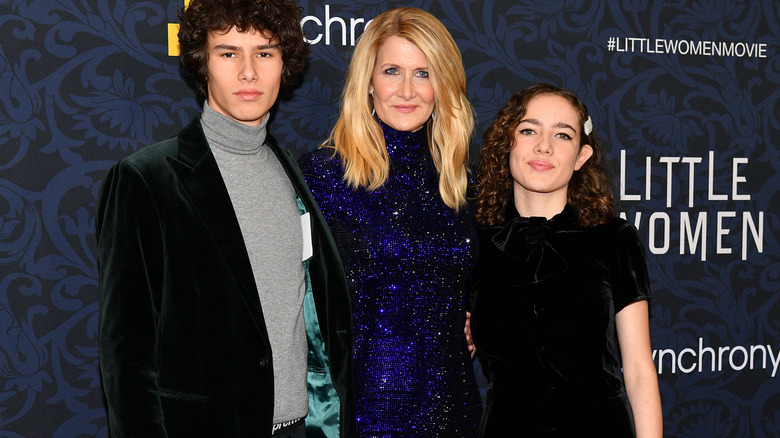 Laura Dern and her kids at Little Women premiere 2019