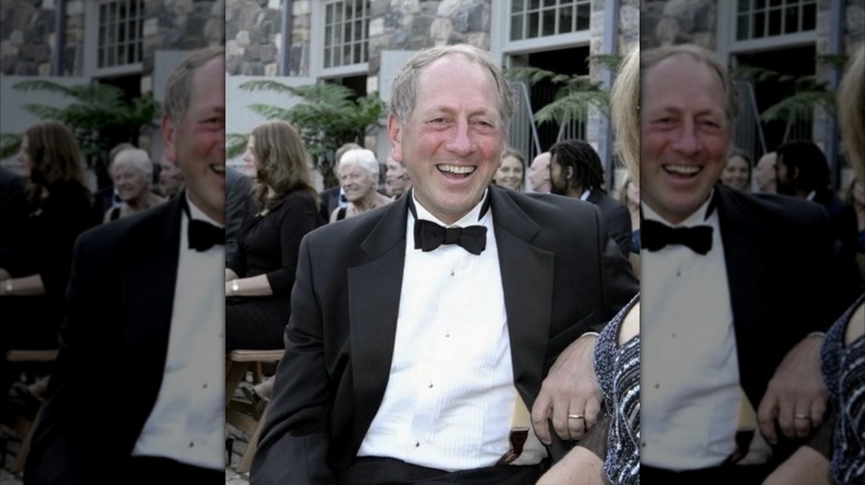 George Christiansen smiles at his daughter's wedding