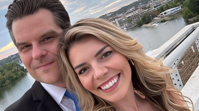 Matt and Ginger Gaetz outdoor selfie by Potomac River