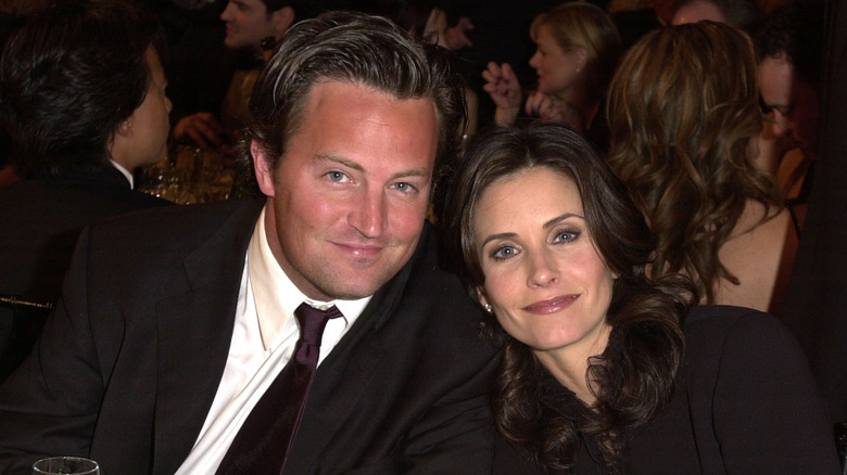 Courteney Cox with Matthew Perry