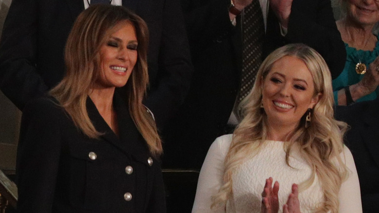 Melania Trump and Tiffany Trump attend the State of the Union address in 2019