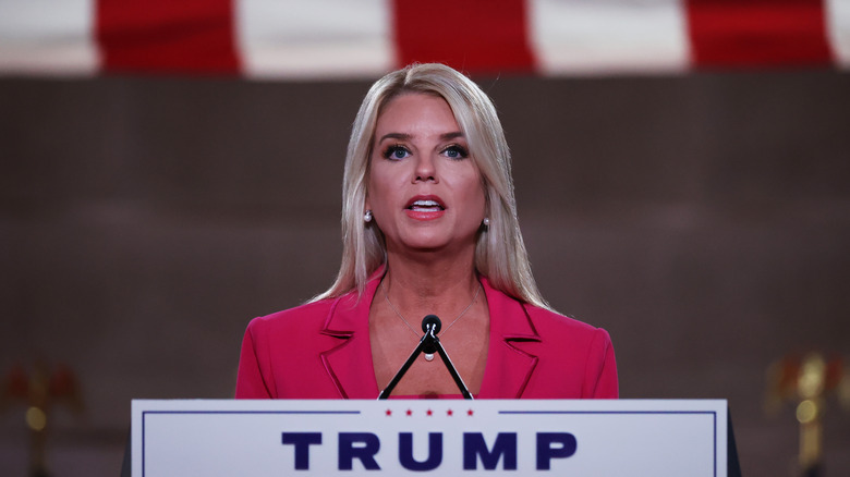 Pam Bondi speaking at the RNC