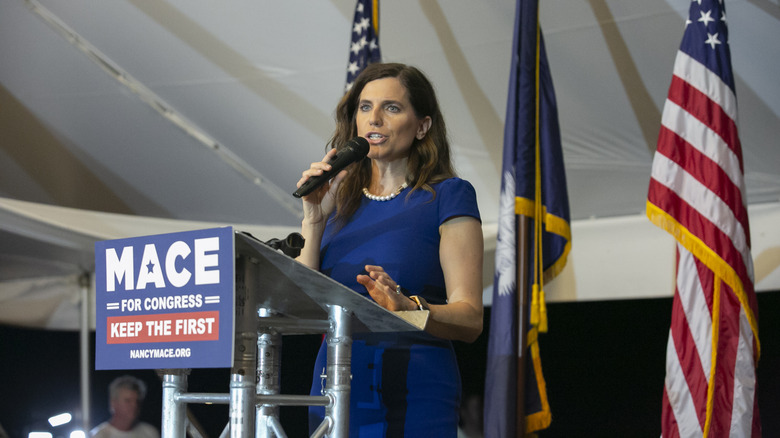 Nancy Mace makes a speech