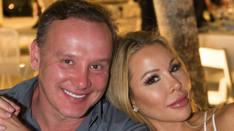 Lenny and Lisa Hochstein rest heads on other's shoulder