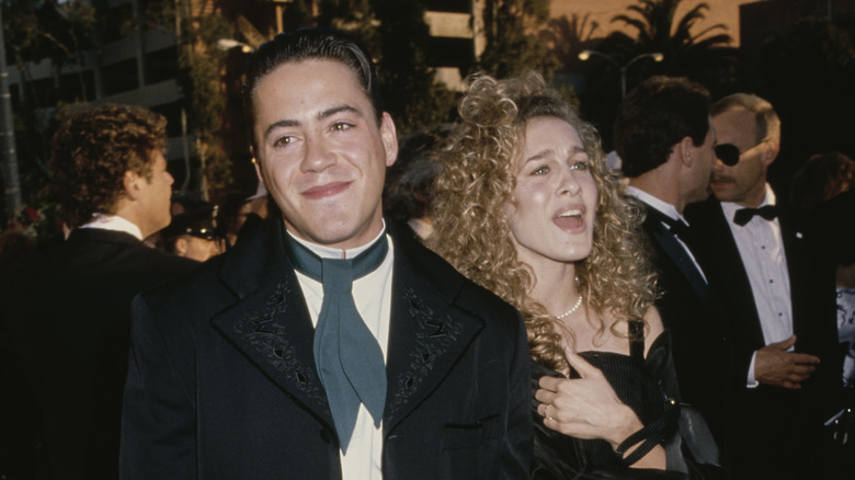 Sarah Jessica Parker and Robert Downey Jr. on red carpet