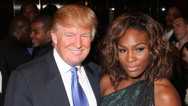 Donald Trump and Serena Williams