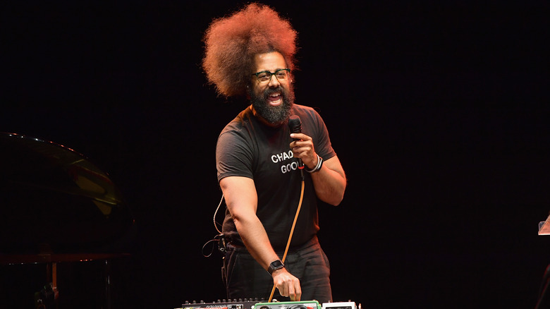 2021 Emmys DJ Reggie Watts performing at an event