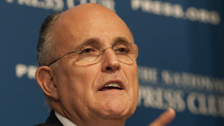 Rudy Giuliani talking