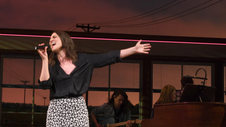 Sara Bareilles performing music from Waitress