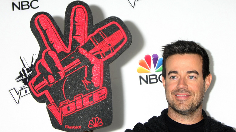 Carson Daly promoting The Voice