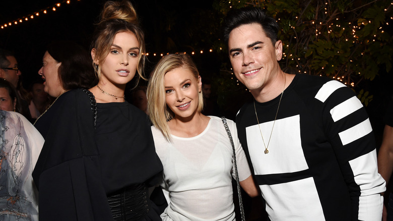 Lala Kent, Ariana Madix, and Tom Sandoval posing together