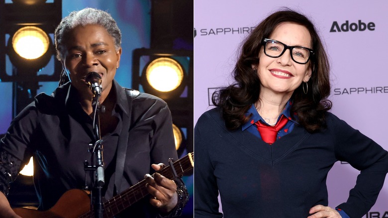 Split image of Tracy Chapman and Guinevere Turner