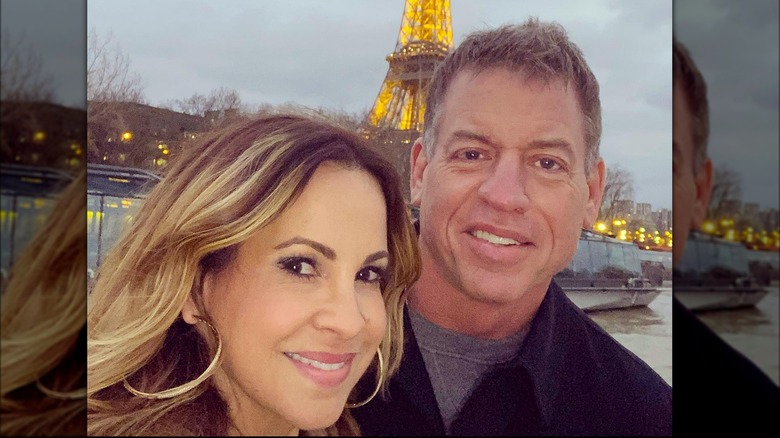 Catherine Mooty and Troy Aikman together