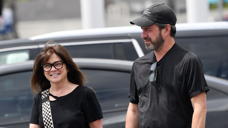 Valerie Bertinelli walking with Mike Goodnough