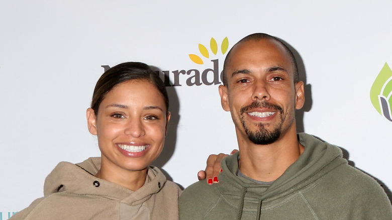 Brytni Sarpy and Bryton James smiling