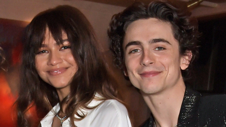 Zendaya and Timothée Chalamet smiling