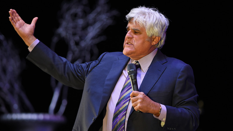 Jay Leno performing standup