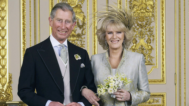 Prince Charles and Camilla Parker Bowles smiling