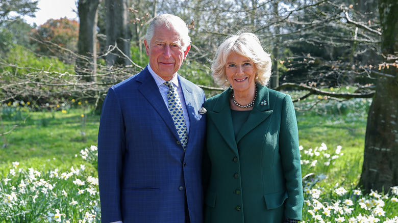 Prince Charles and Camilla Parker Bowles smiling