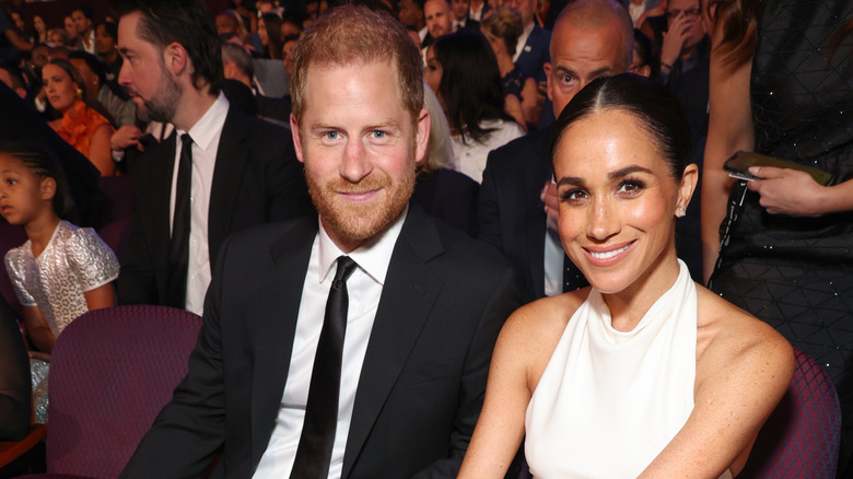 Prince Harry and Meghan Markle at the 2024 ESPY Awards.