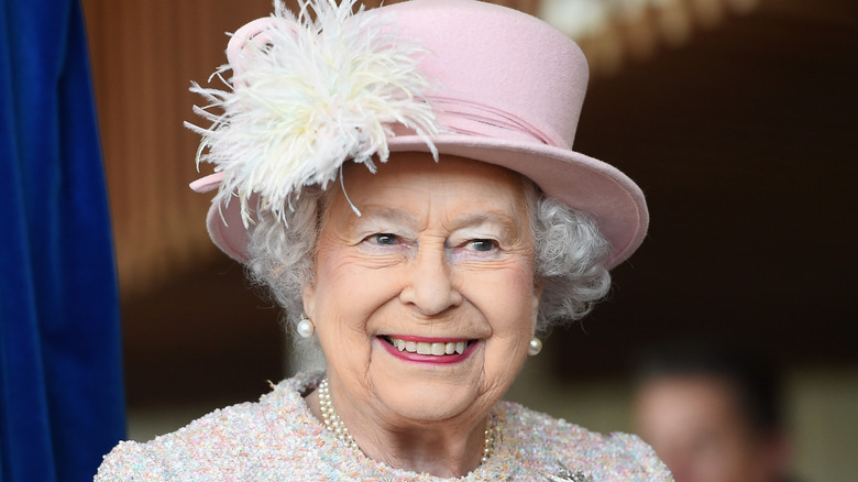 Queen Elizabeth smiling